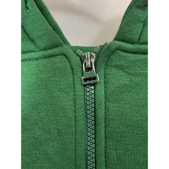 Vintage Boston Green Yellow Full Zip Hoodie Men’s XL Retro Varsity Jacket - Picture 7 of 11